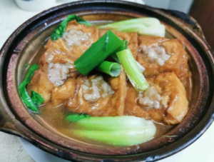 Stuffed tofu with pork mince(6)